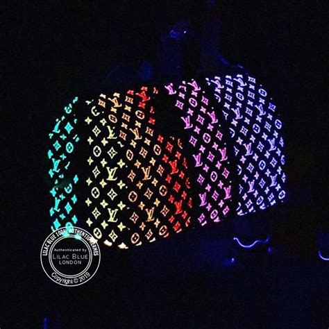 louis vuitton shoes glow in the dark|louis vuitton light up keepall.